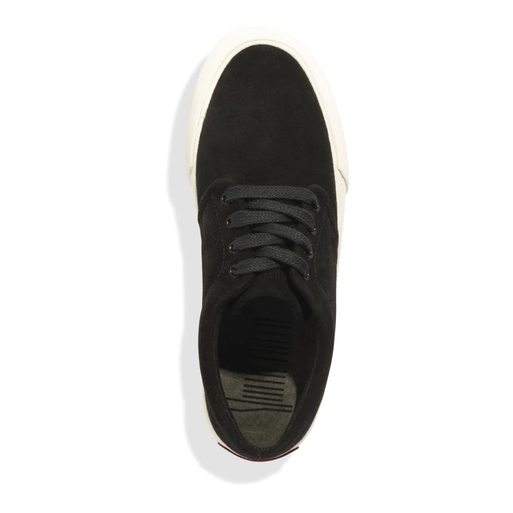 Tênis Masculino Couro Camurça Preto - vista 3 de 4