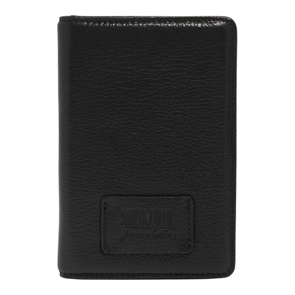 Porta Passaporte Preto Couro Floater - vista 1 de 3