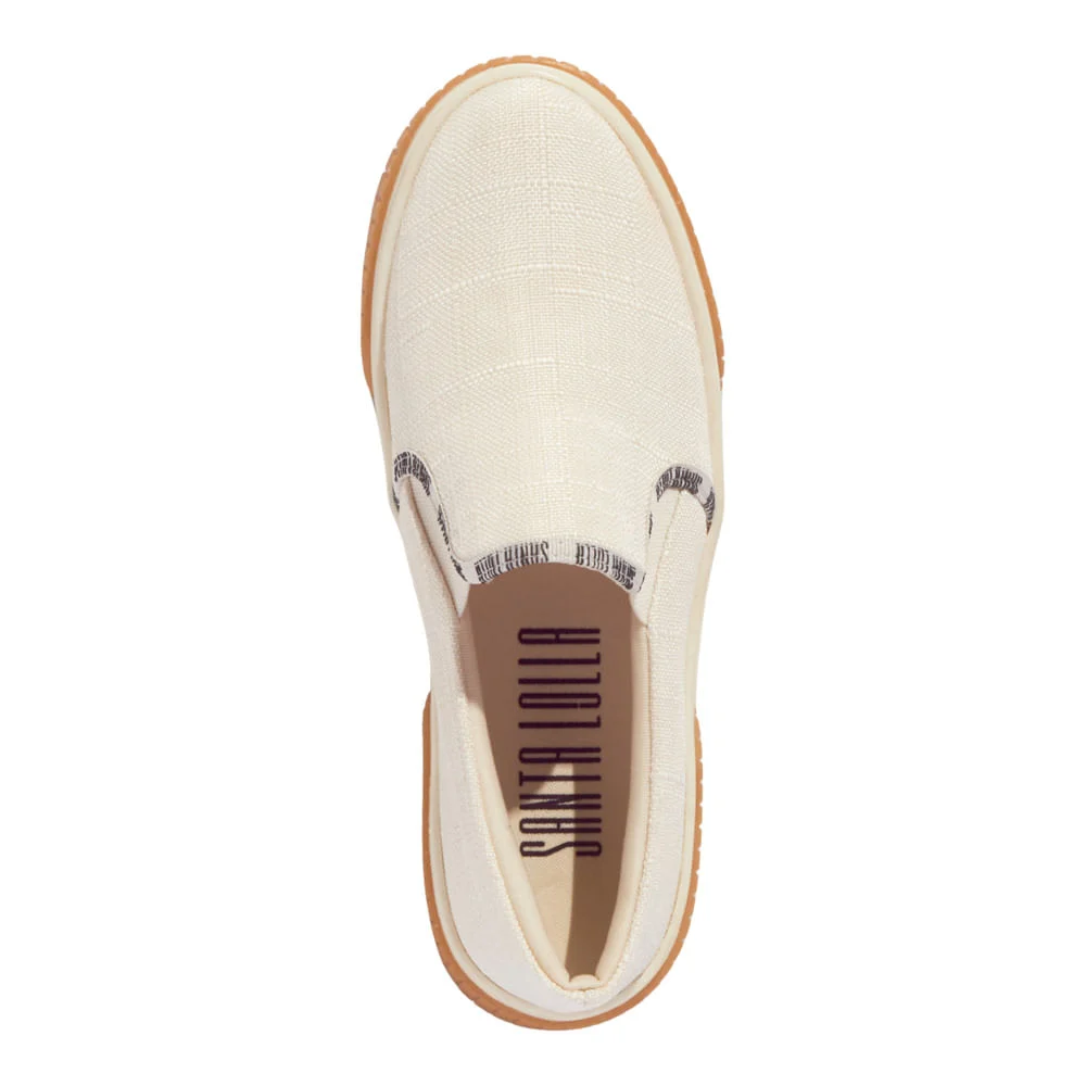 Tênis Slip On Linho Copacabana Off White - vista 3 de 4