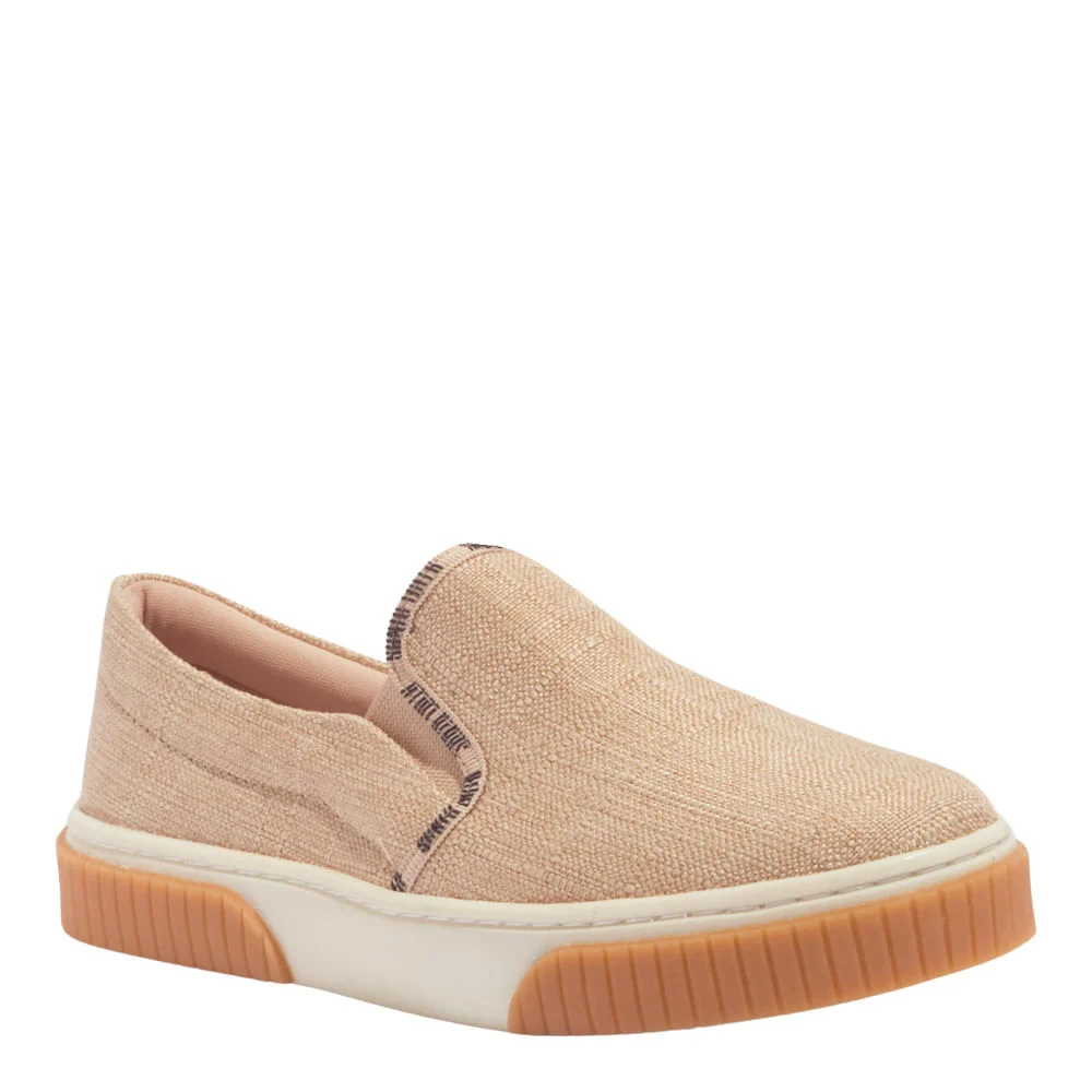 Tênis Slip On Linho Copacabana Bege - vista 2 de 3