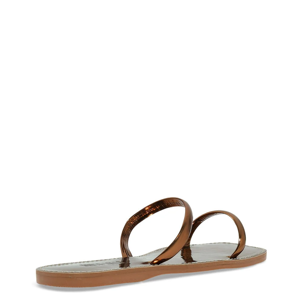 Rasteira Metalizada Specchio Bronze - vista 4 de 4