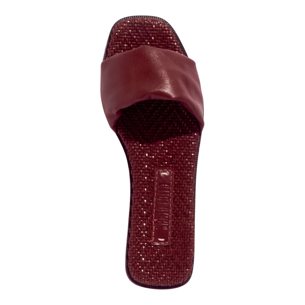 Rasteira Couro Nobre Soft Marrom - vista 3 de 4