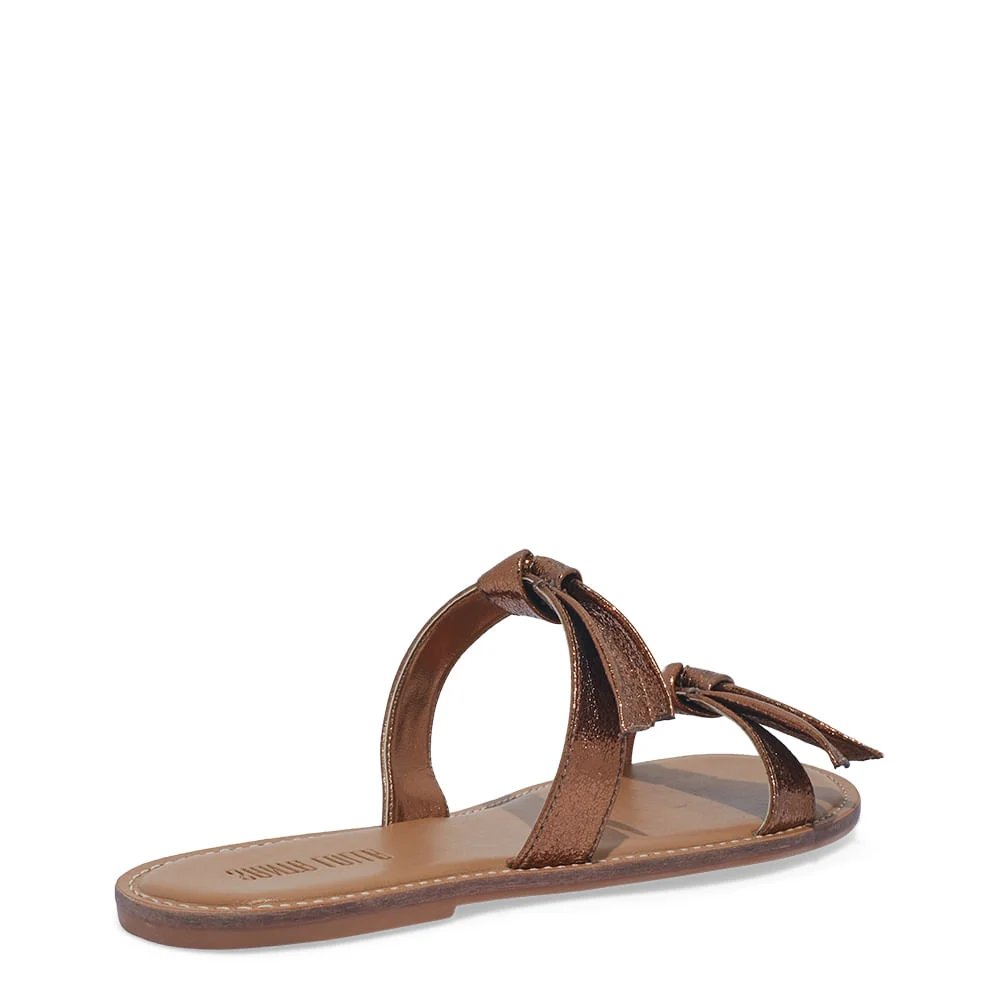 Rasteira Metalizada Galaxy Bronze - vista 4 de 4