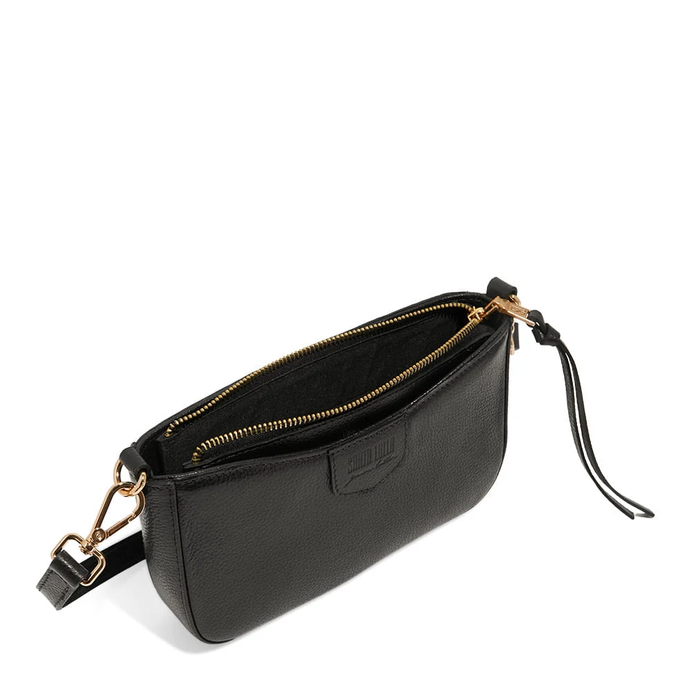 Bolsa Clutch Preta Couro Floater Transversal - vista 3 de 3