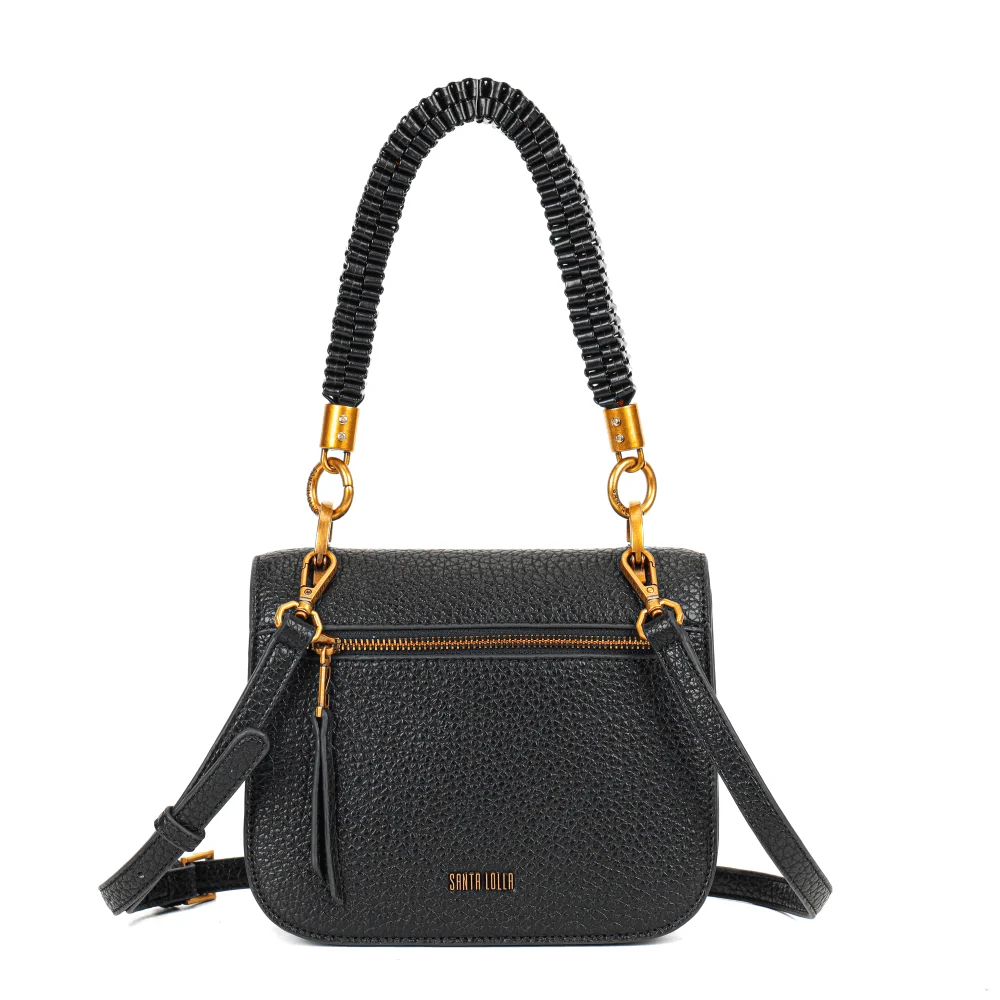 Bolsa Preta Floater Texturizado Alça Trançada - vista 1 de 6