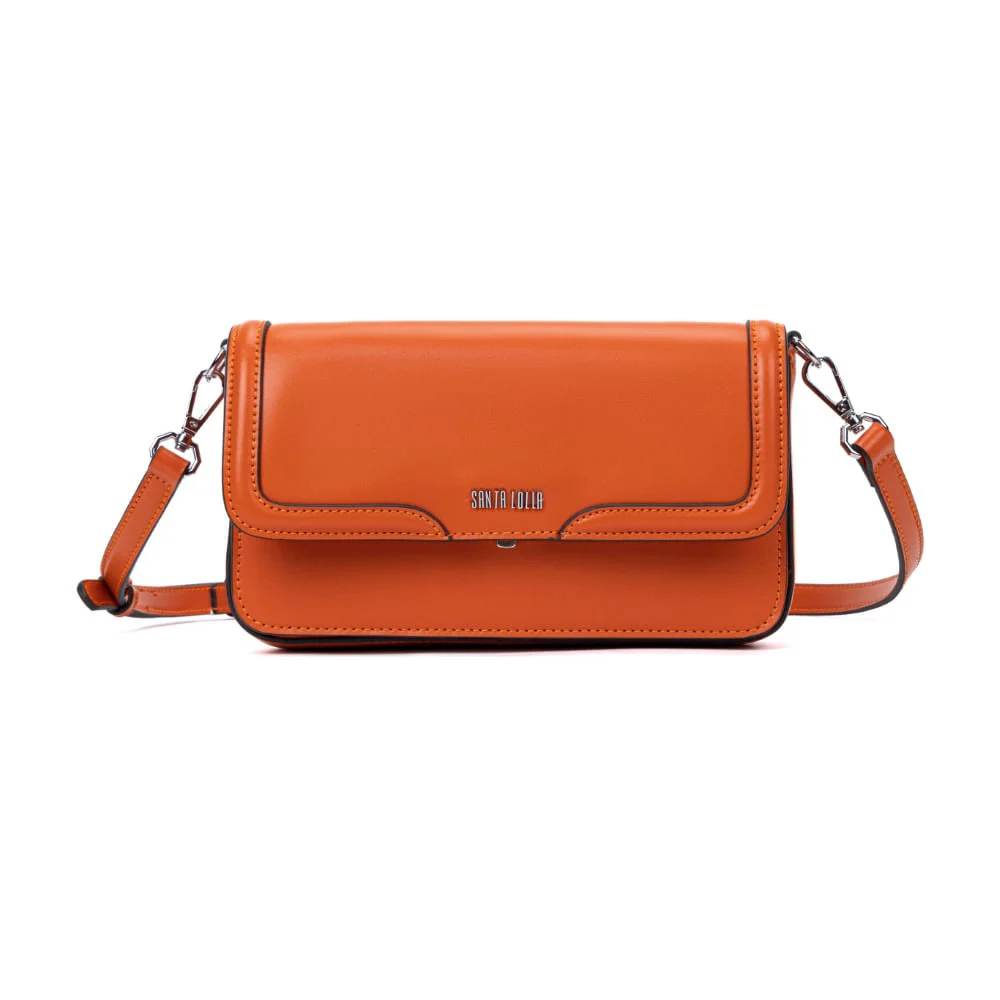 Bolsa Flap Bag Soft Laranja Alça Transversal - vista 1 de 6
