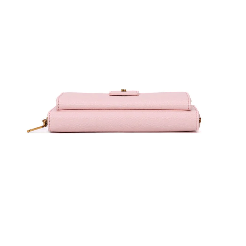Bolsa Carteira Floater Rosa Alça Corrente Transversal - vista 5 de 7