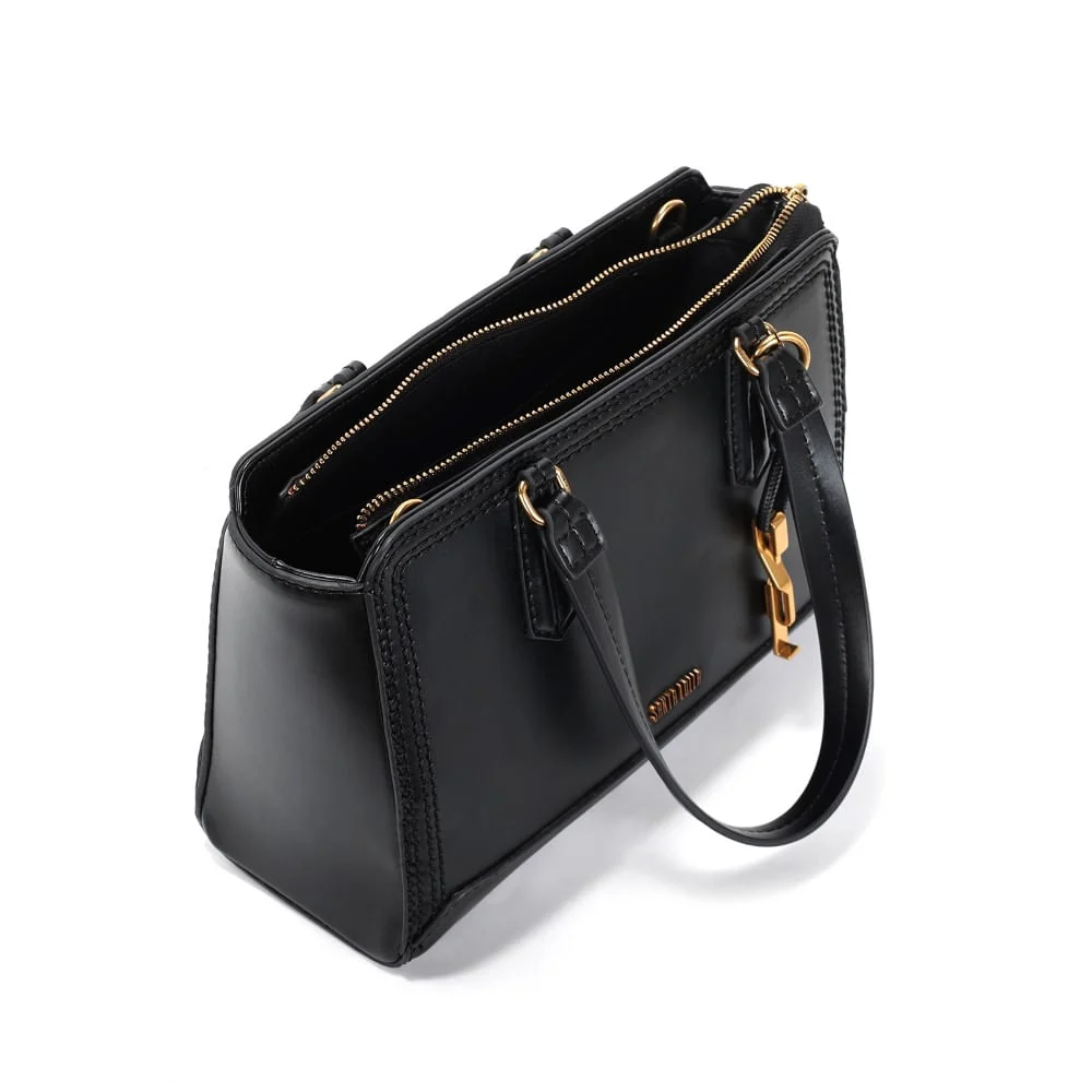 Bolsa Tote Soft Preta Duas Alças - vista 3 de 3