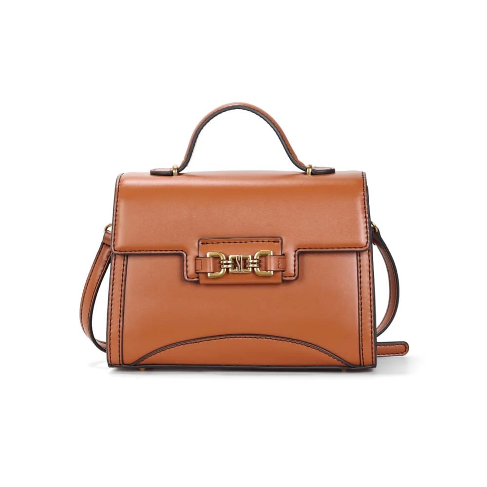 Bolsa Soft Marrom Alça De Mão - vista 1 de 3