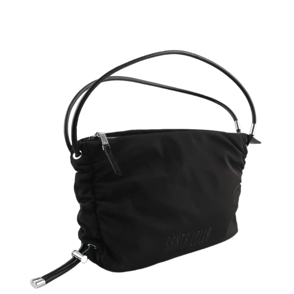 Bolsa Nylon Preto Alça De Mão - vista 2 de 6