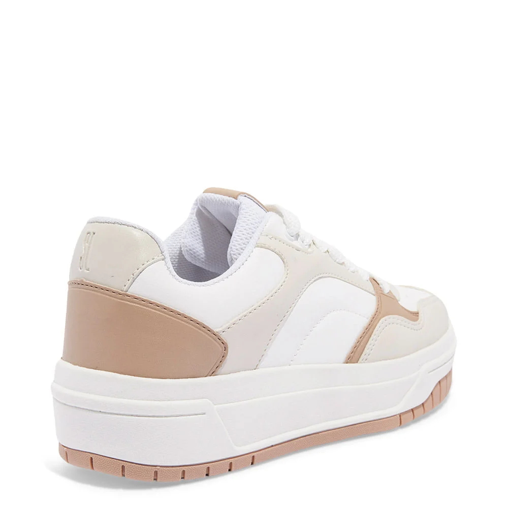 Tênis Plataforma Napa Santorine Off White E Bege - vista 4 de 4