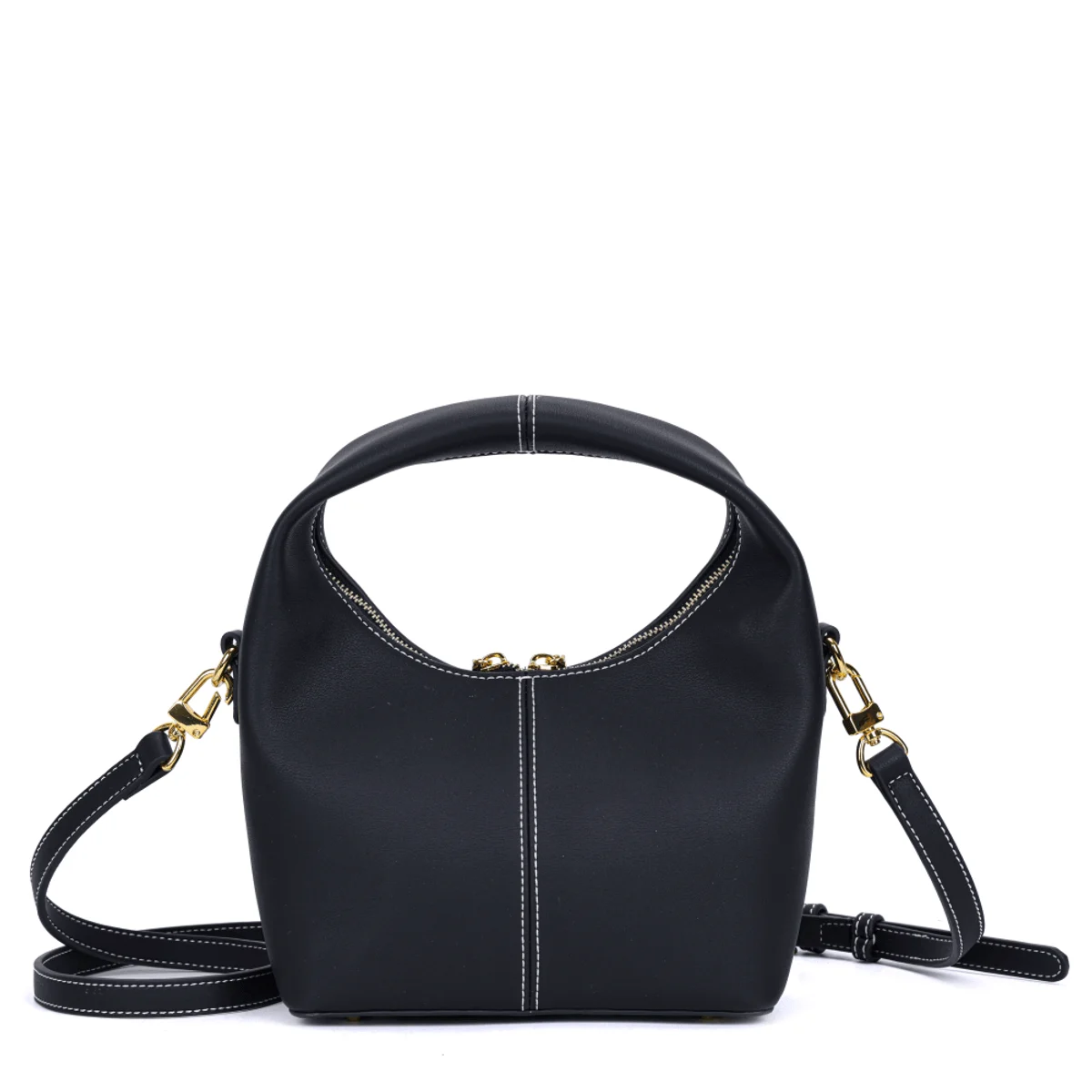 Bolsa Hobo Soft Preta Alça Transversal Removível - vista 7 de 7