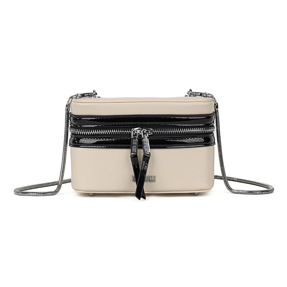 Bolsa Soft Preto e Branco Alça de Ombro - vista 1 de 8