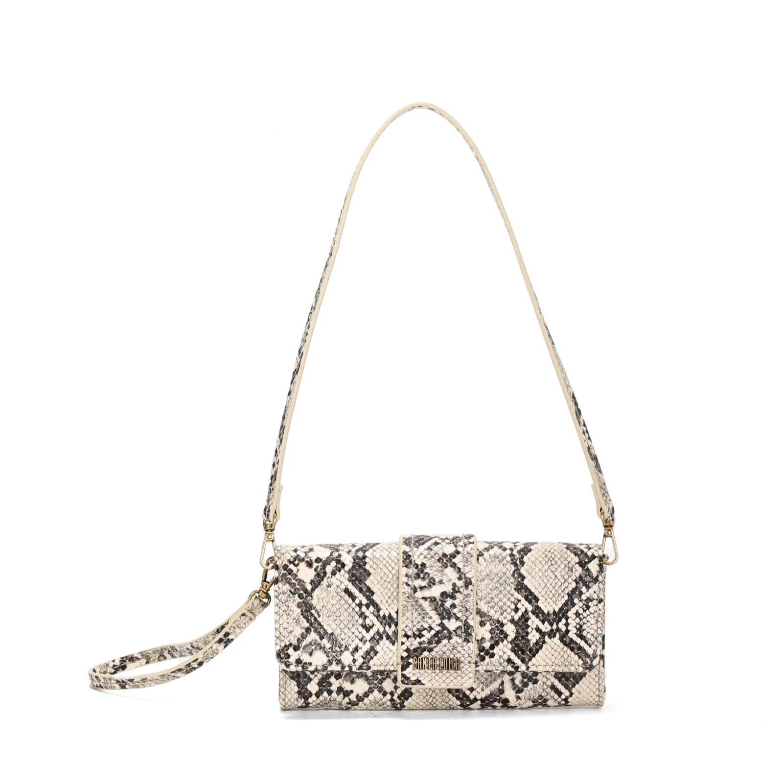 Bolsa Carteira Estampa Animal Print Cobra Alça de Ombro - vista 1 de 3