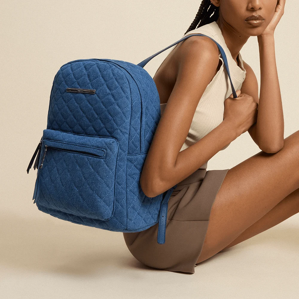 Mochila Grande Jeans Azul - vista 1 de 6