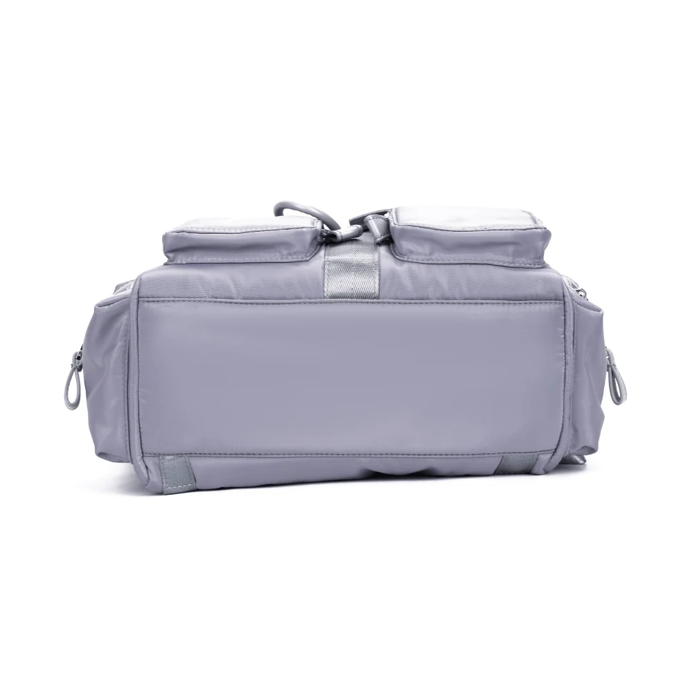 Mochila Grande Nylon Cinza - vista 5 de 6