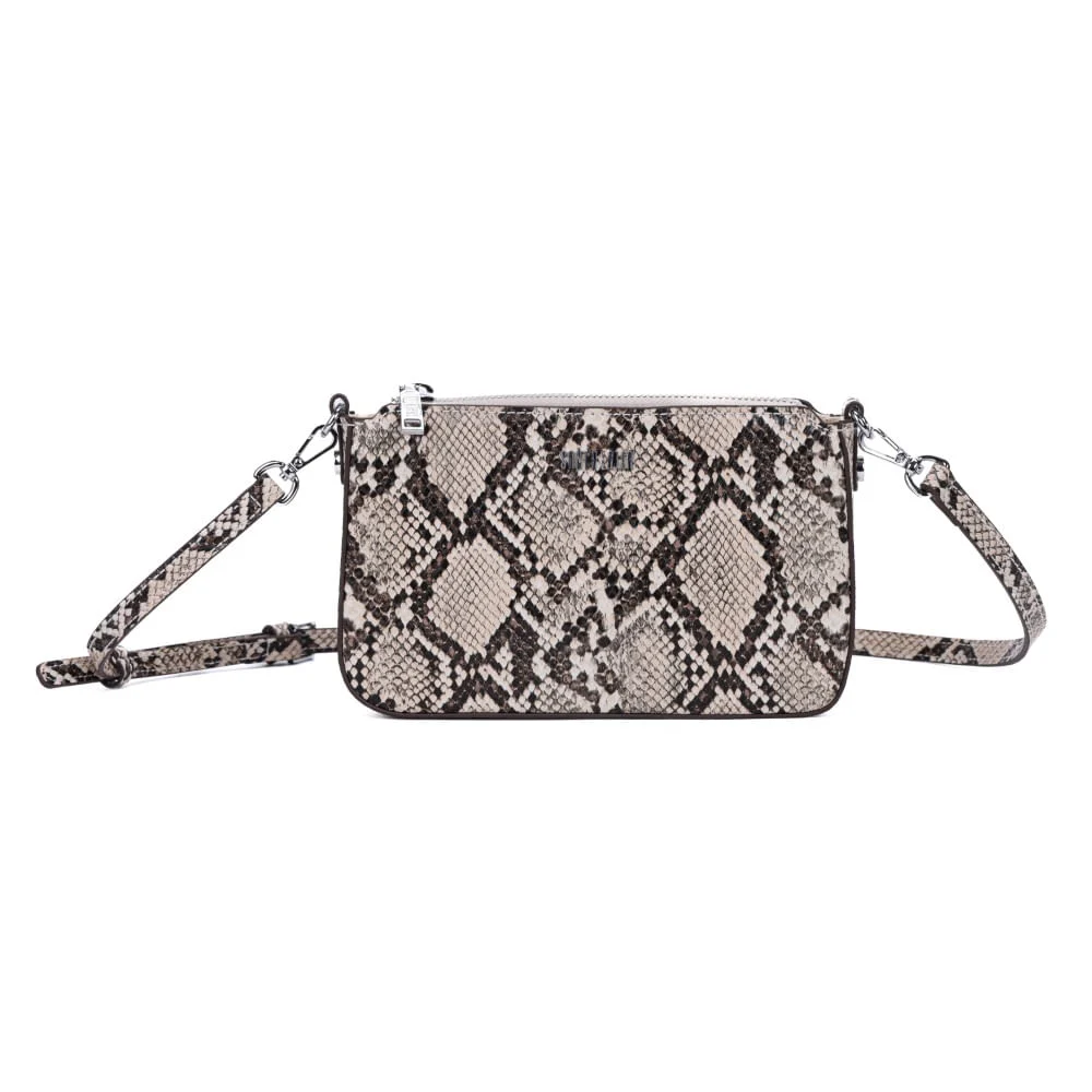 Bolsa Pequena Estampa Animal Print Cobra Alça Transversal - vista 1 de 6
