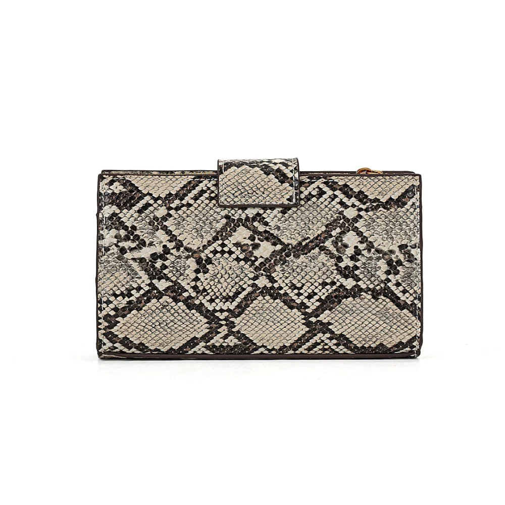 Bolsa Carteira Estampa Animal Print Cobra Alça de Ombro - vista 7 de 7