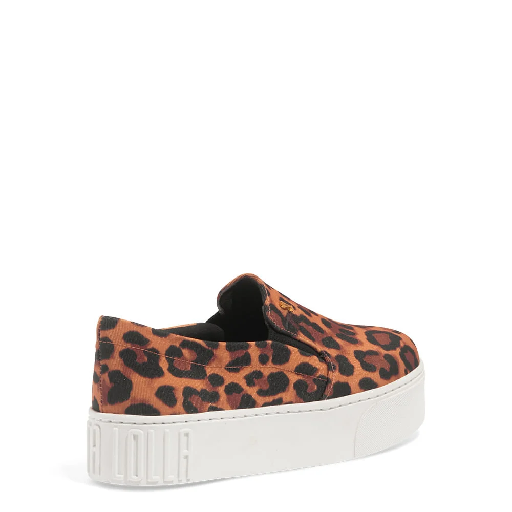Tenis Slip On Animal Print Fabric Leopardo - vista 4 de 4