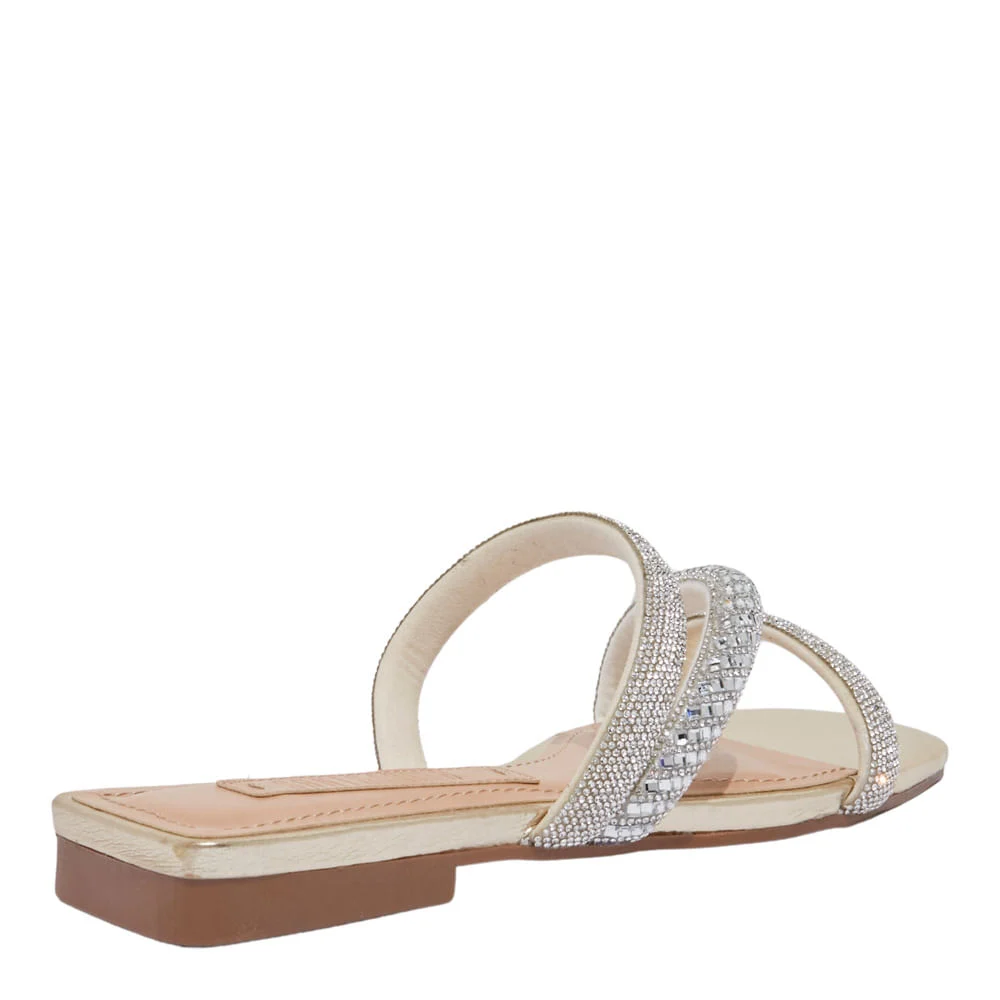 Rasteira Shiny Dourada Metlizado Soft - vista 4 de 4