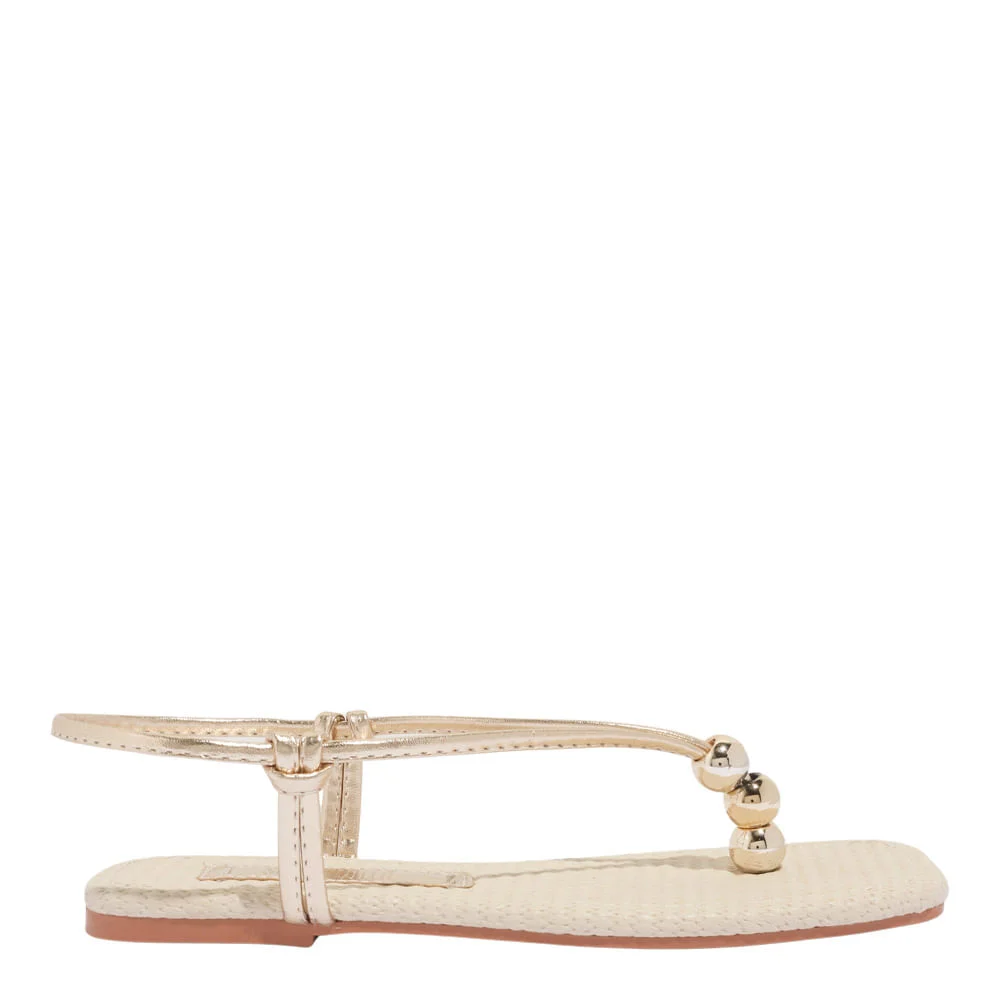 Rasteira napa soft ouro light - vista 1 de 4