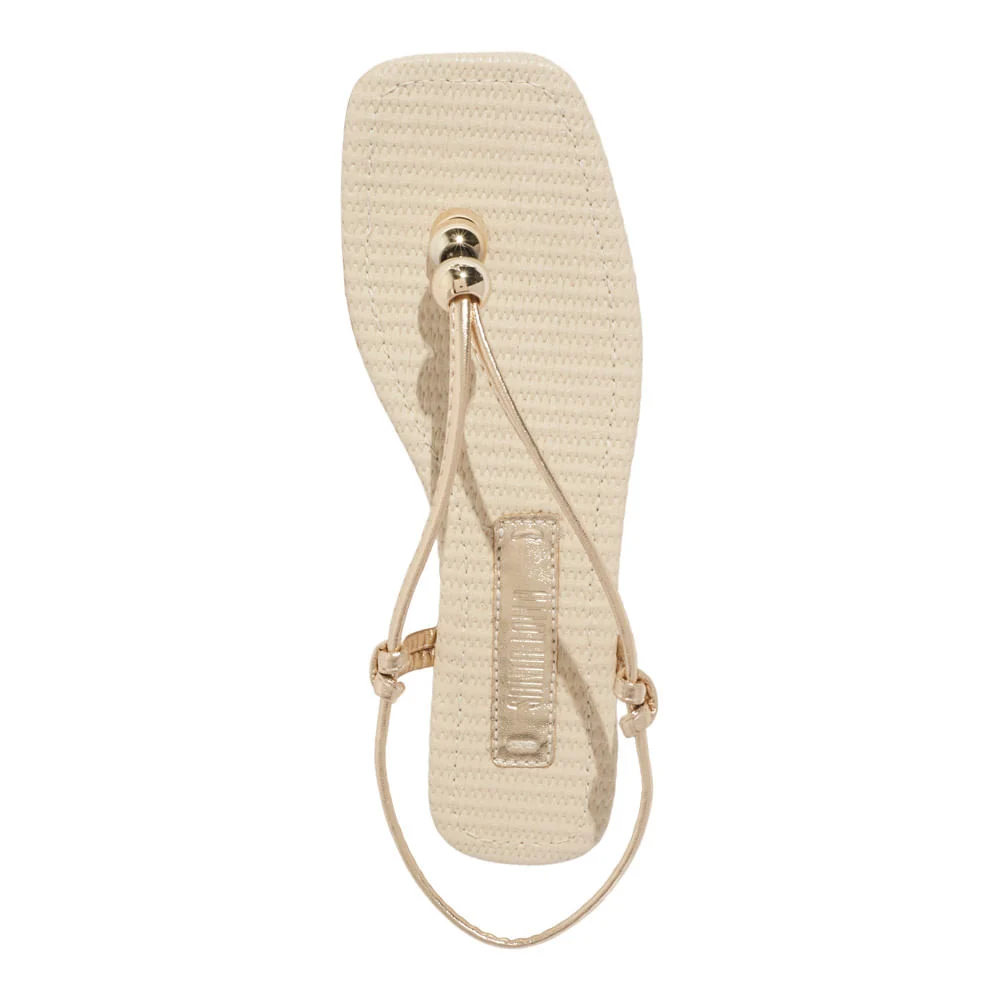 Rasteira napa soft ouro light - vista 3 de 4