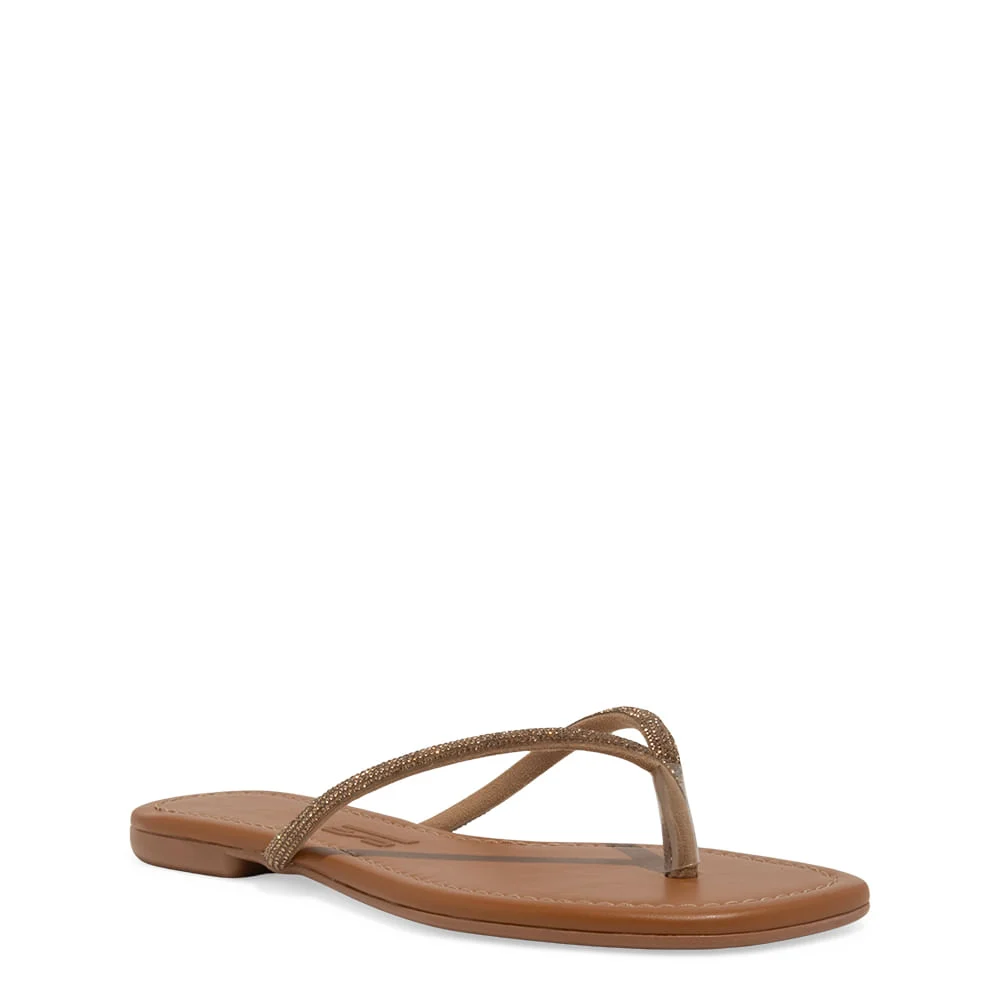 Rasteira Slim Napa Soft Bege Ambar Brilho - vista 2 de 4