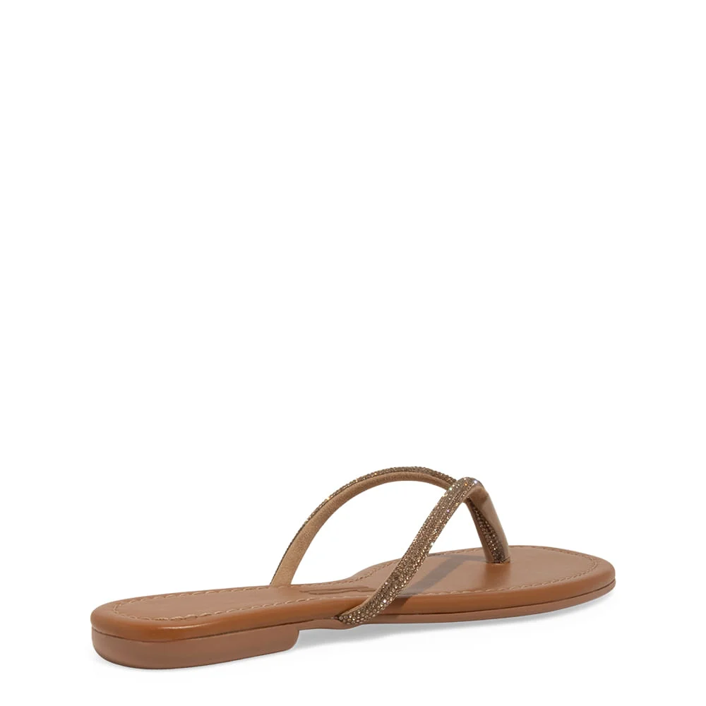 Rasteira Slim Napa Soft Bege Ambar Brilho - vista 3 de 4