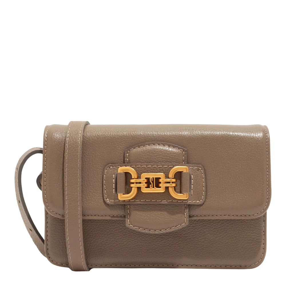 Bolsa Média Marrom Couro Floater Transversal Bridão - vista 1 de 3