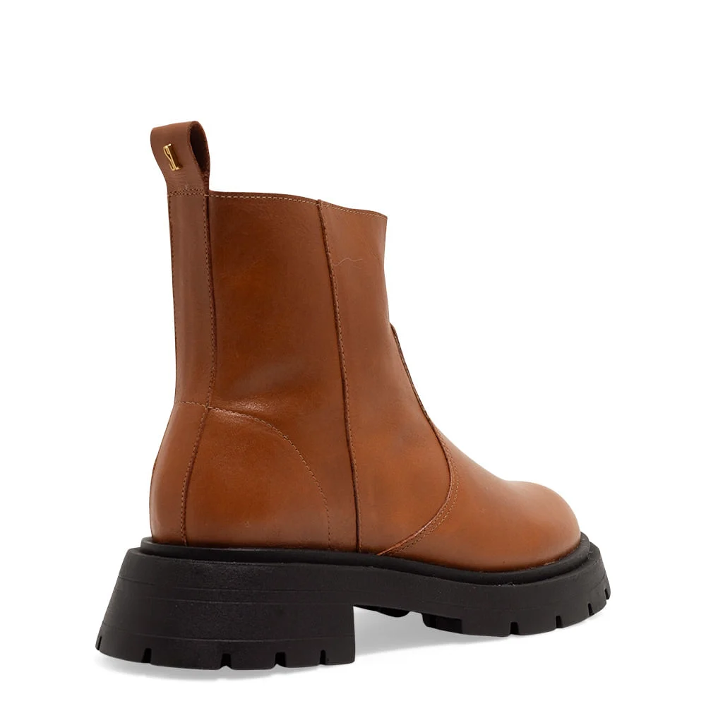 Bota Couro Premium Marrom Safari Tratorado - vista 3 de 3