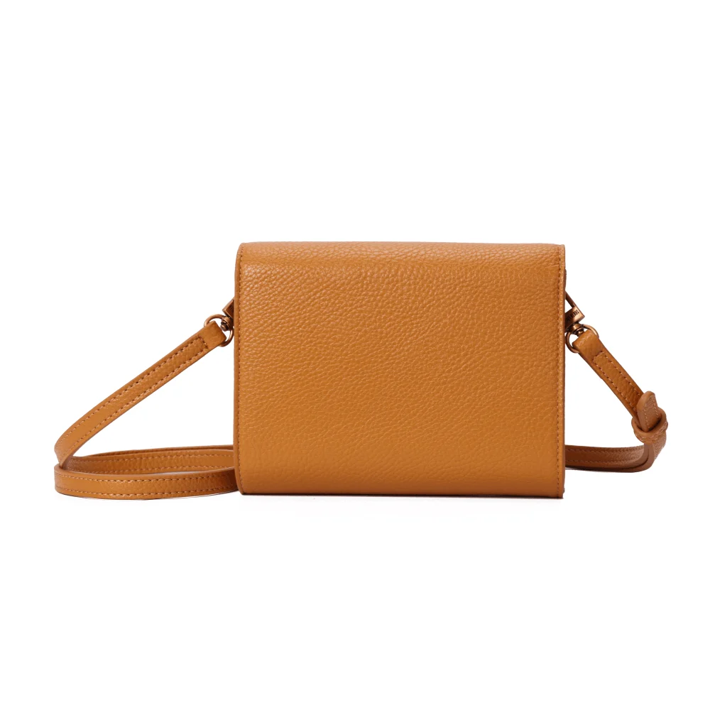 Bolsa Carteira Floater Amarelo Mostarda Alça Transversal - vista 4 de 5