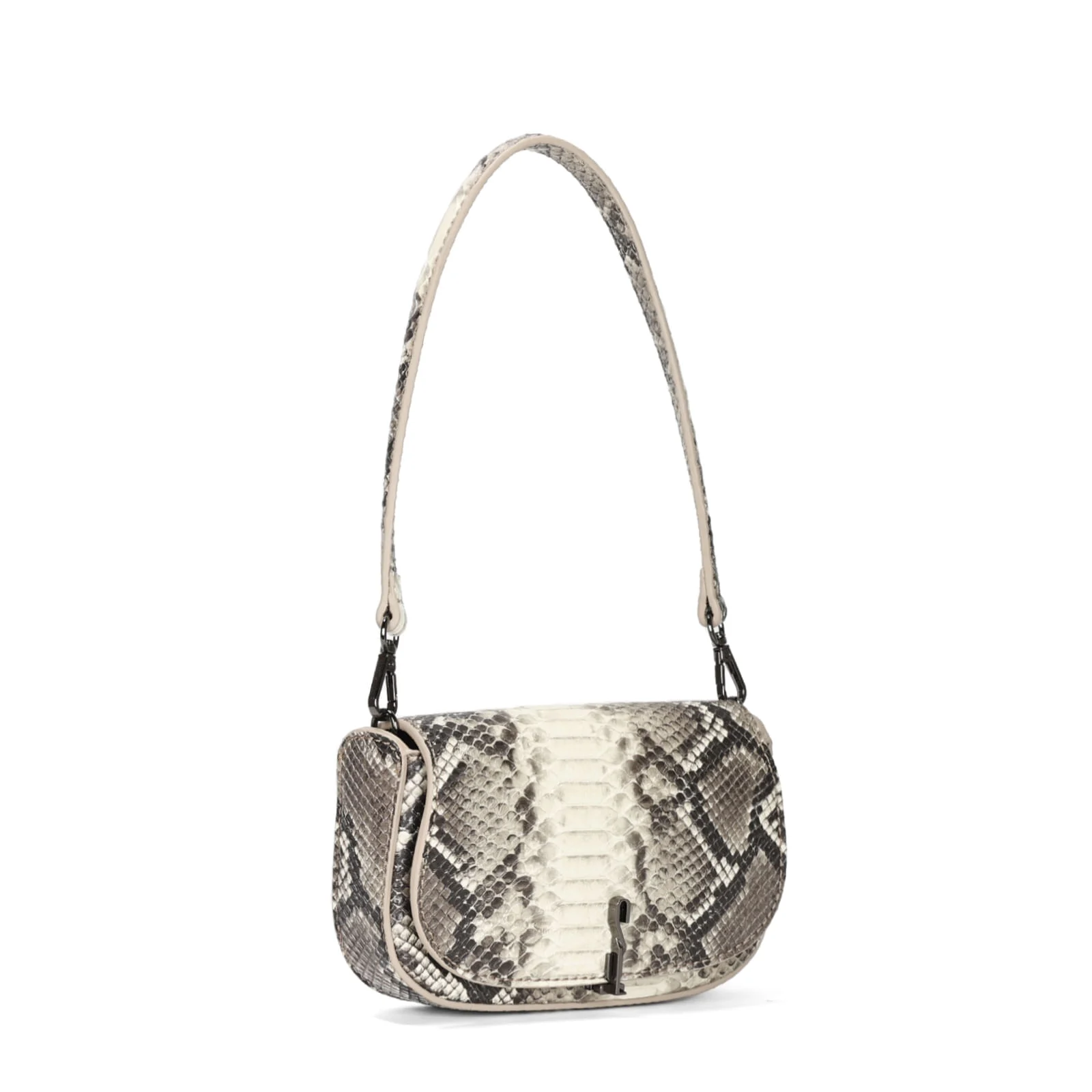 Bolsa Baguete Animal Print Cobra Alça De Ombro - vista 4 de 6