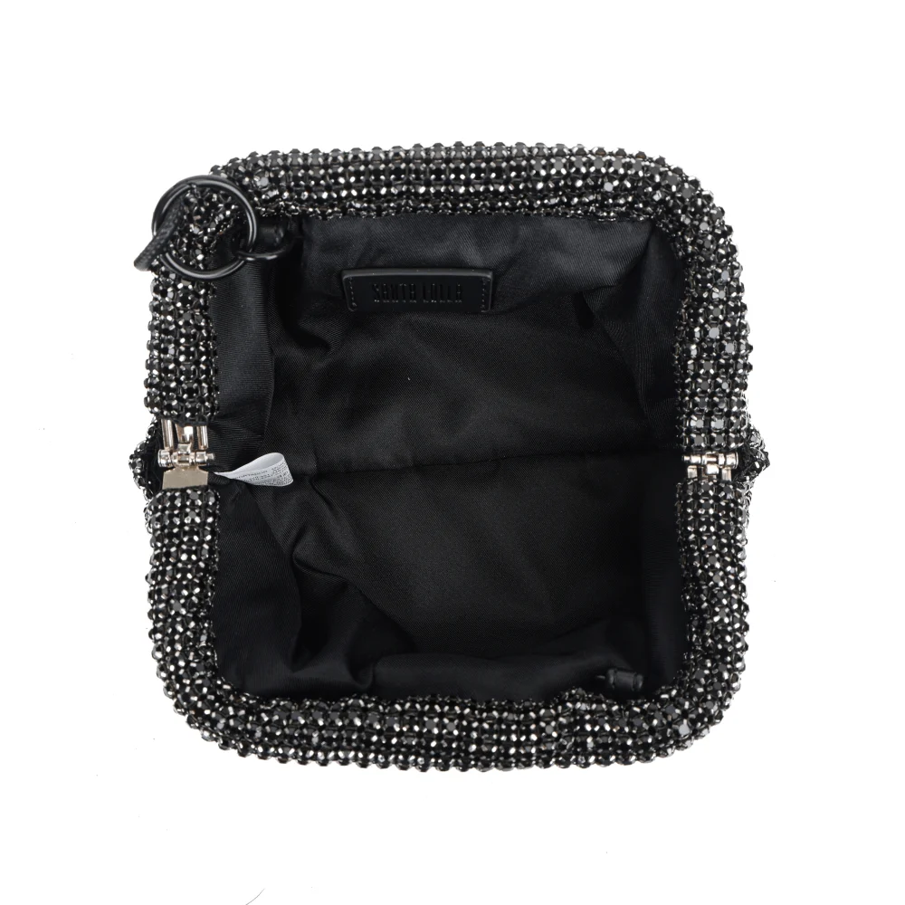 Bolsa Pouch Cristal Preta Alça Transversal - vista 7 de 7
