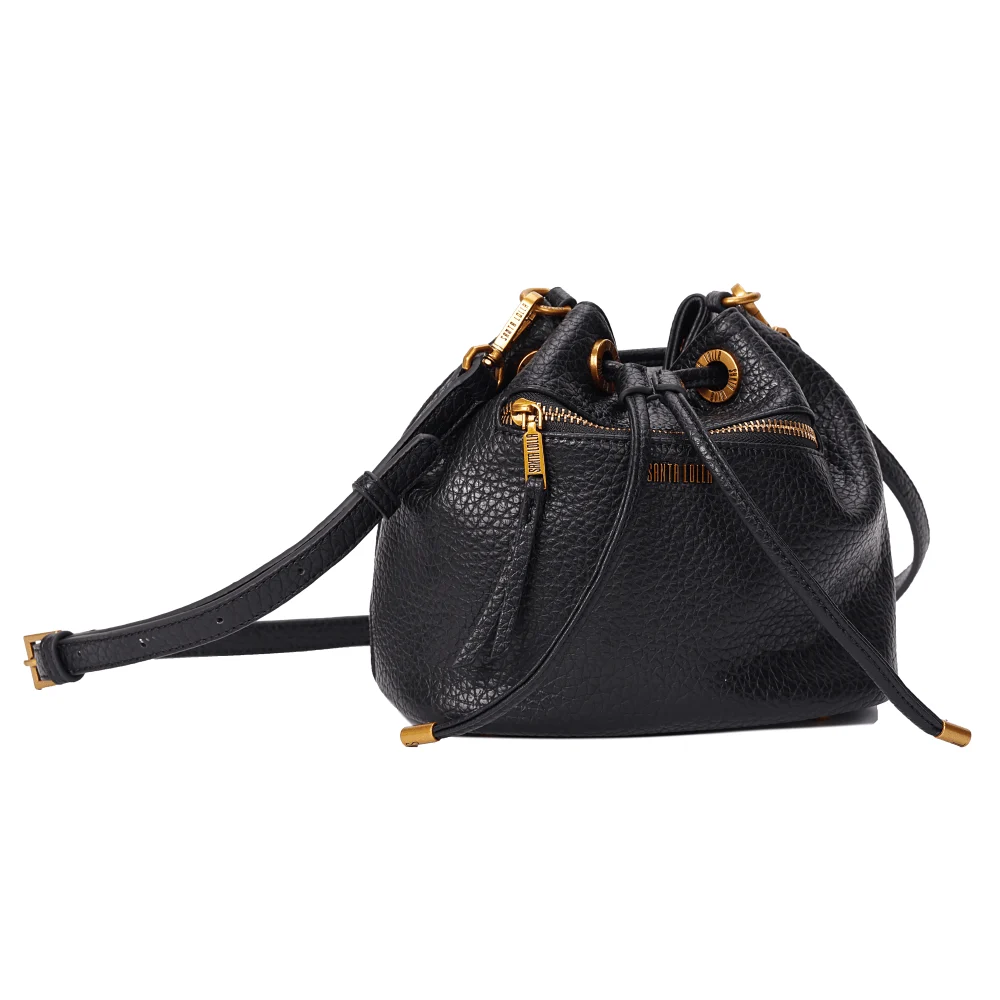 Bolsa Bucket Floater Preta Alça Transversal - vista 2 de 7