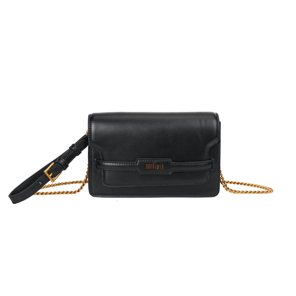 Bolsa Pequena Material Soft Preta Alça Transversal - vista 1 de 5