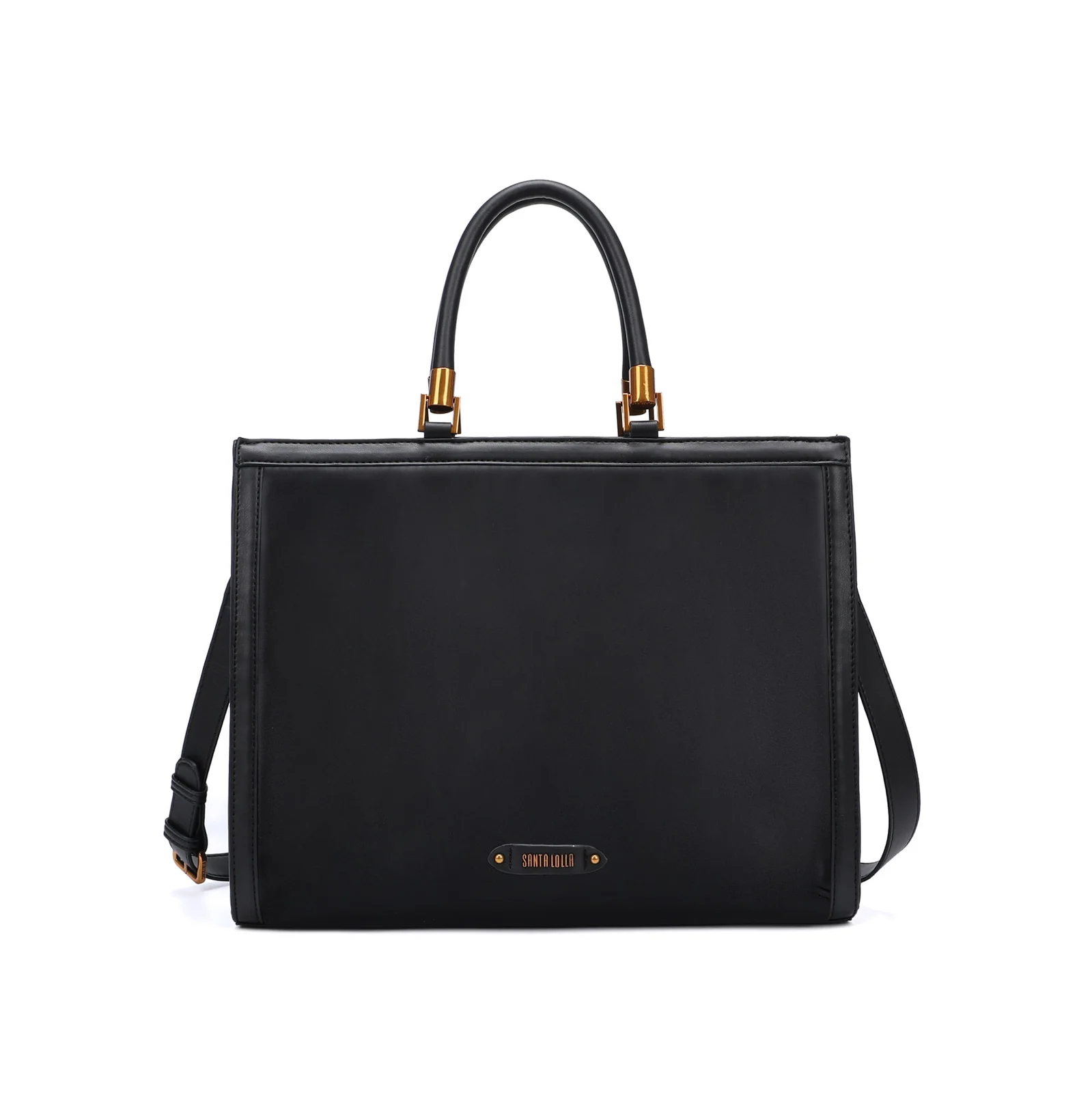 Bolsa Tote Soft Preta Duas Alças - vista 1 de 5