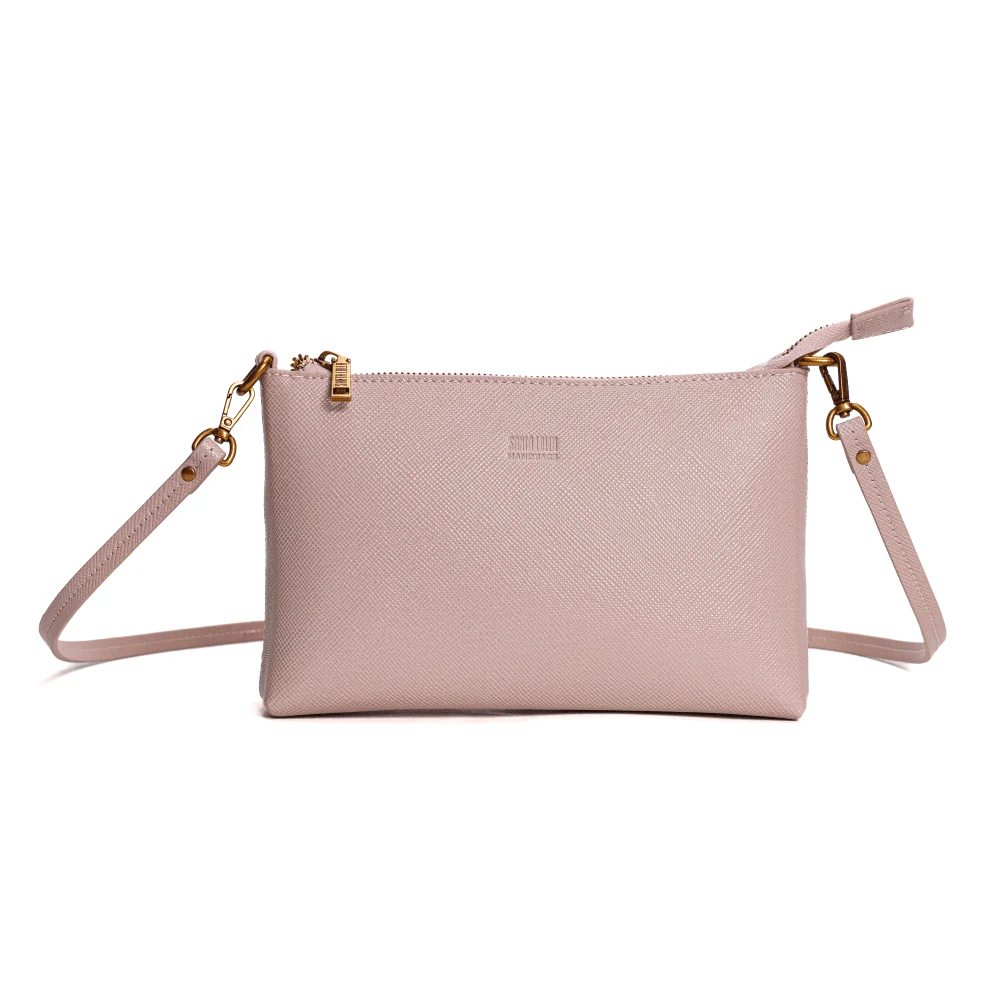 Bolsa Clutch Risco Bege Alça Transversal - vista 1 de 6