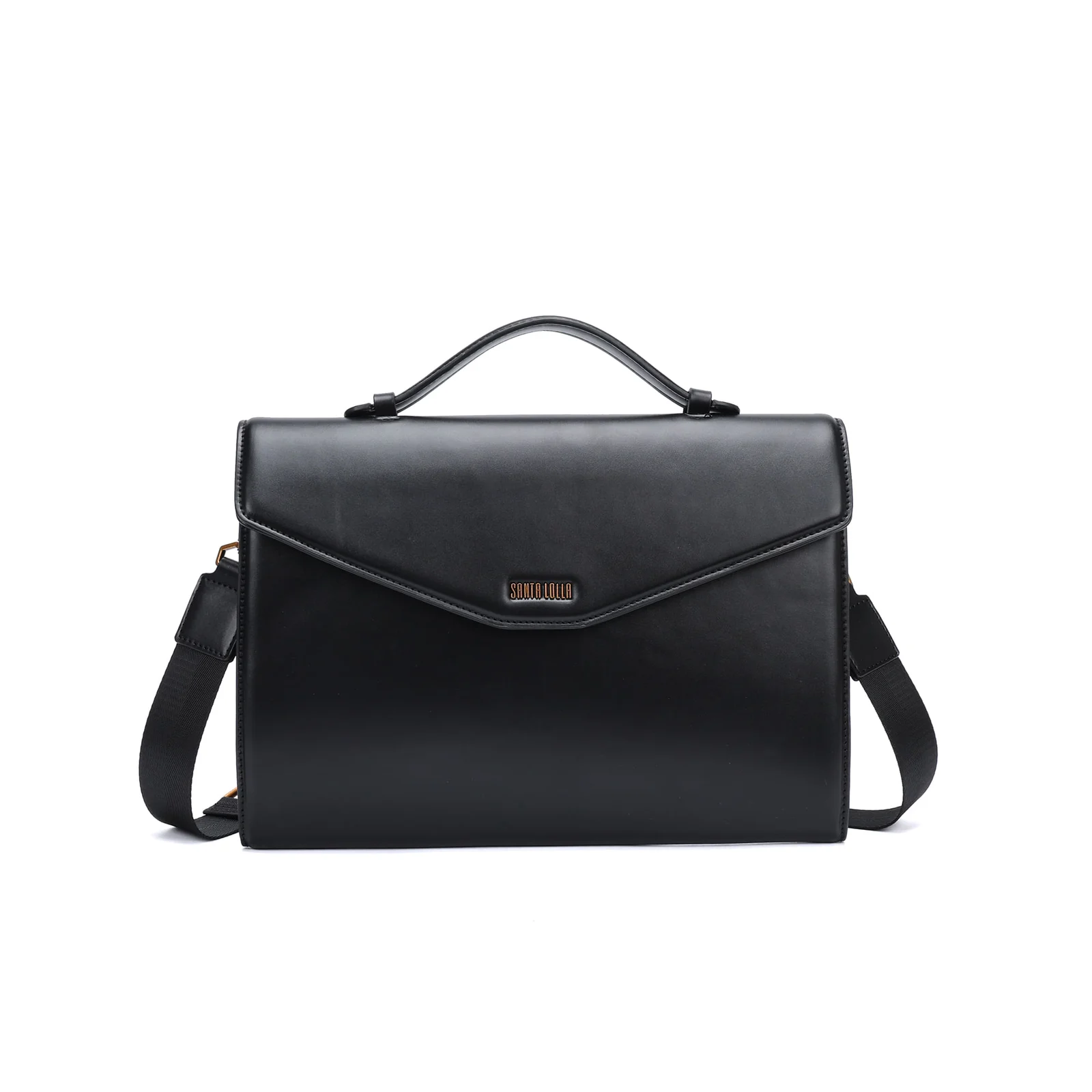 Bolsa Clutch Envelope Soft Preta Alça Transversal - vista 1 de 5