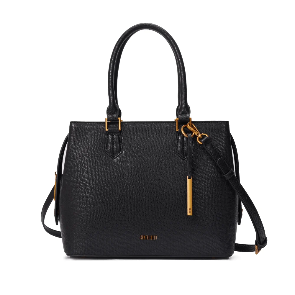 Bolsa Tote Risco Preta Duas Alças - vista 1 de 4