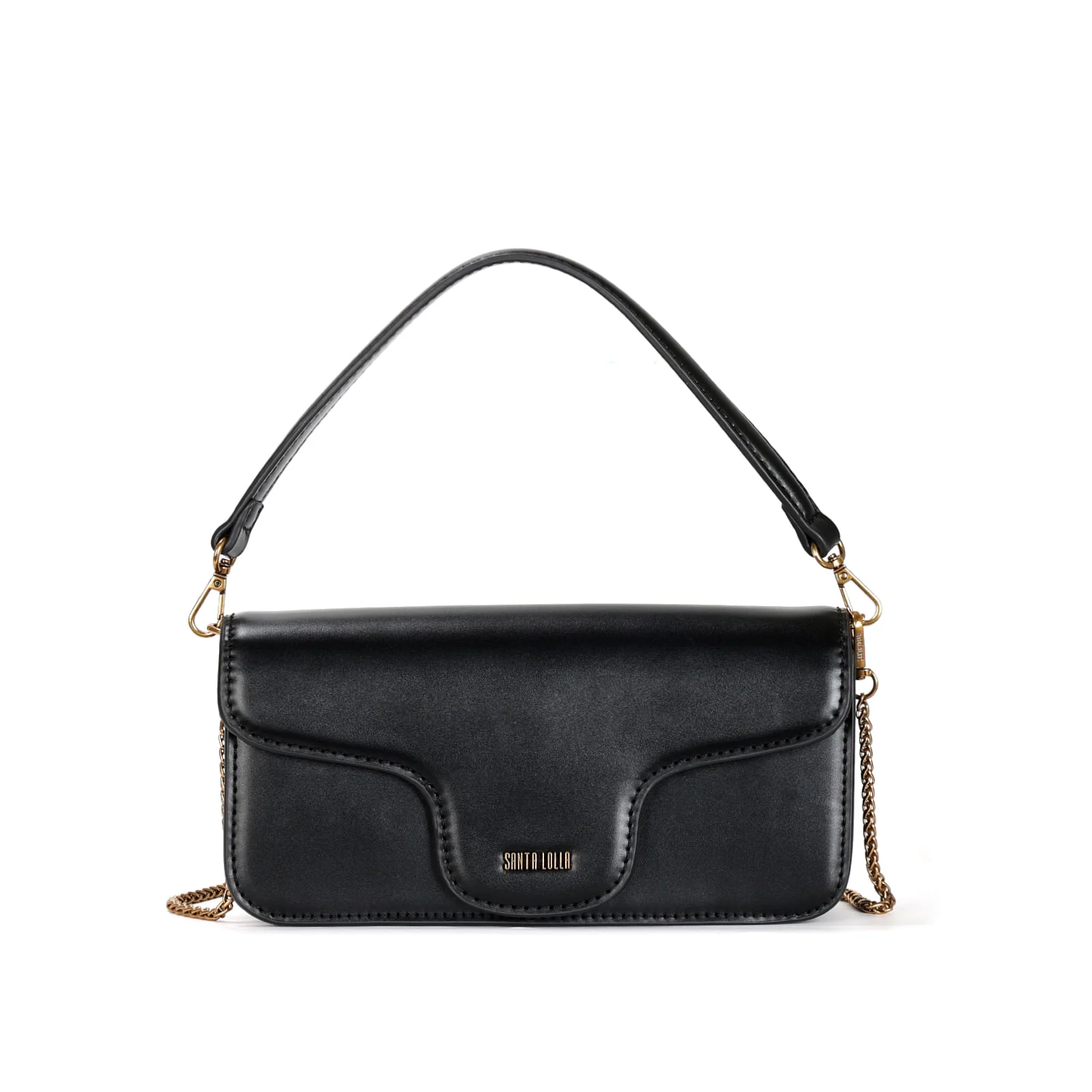 Bolsa Soft Preta Duas Alças - vista 1 de 3