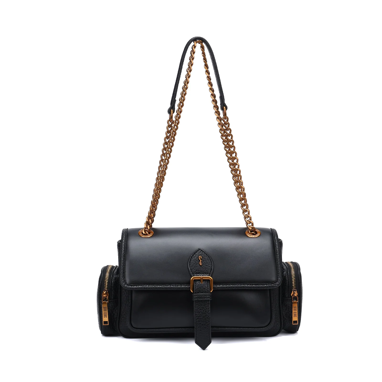 Bolsa Floater Preta Alça Corrente Dourada - vista 1 de 5