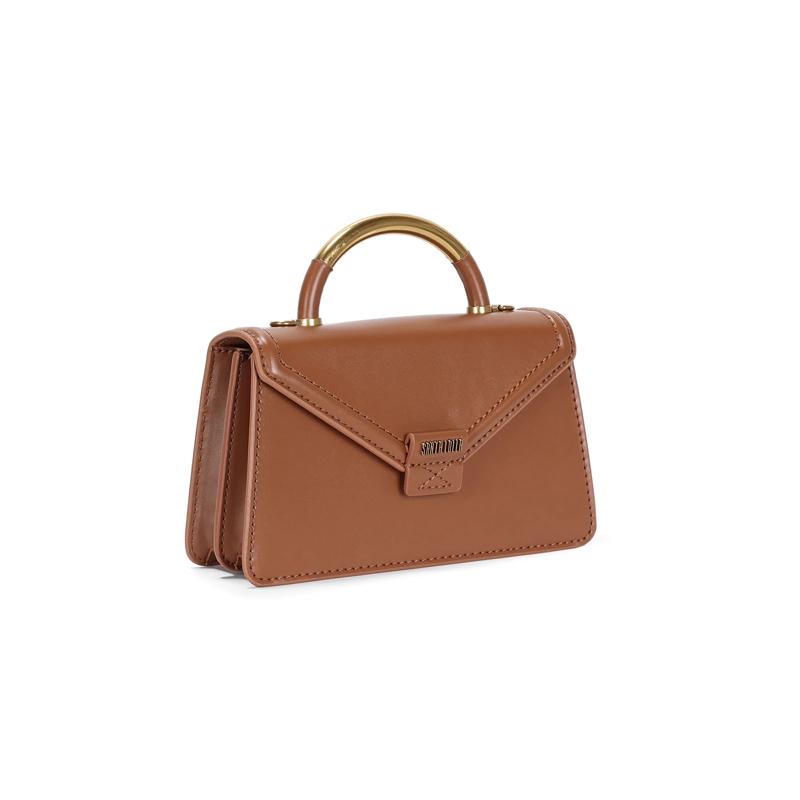 Bolsa Envelope Marrom Safari Soft Duas Alças - vista 2 de 3