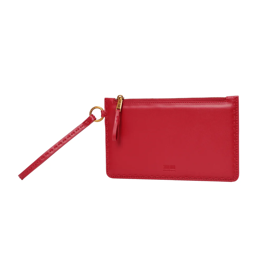 Clutch Soft Vermelha Alça De Mão - vista 3 de 6