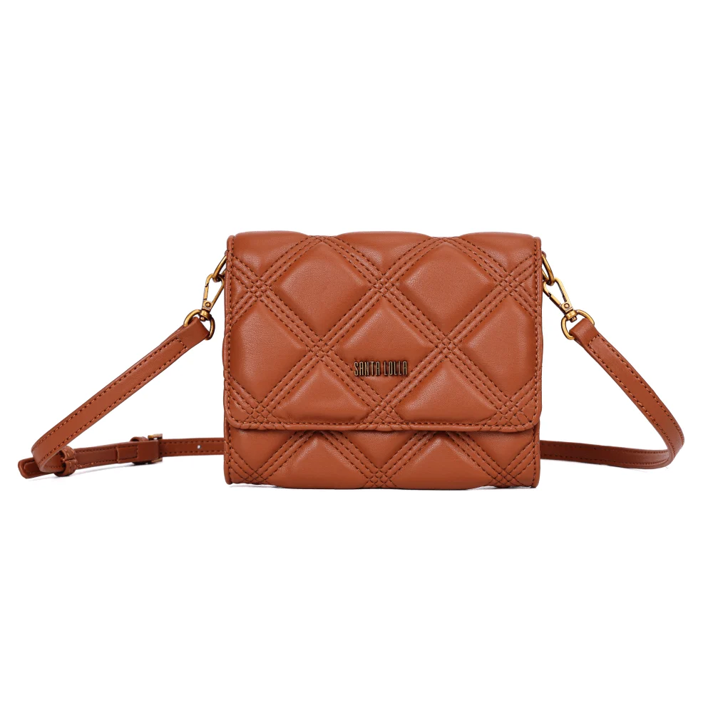 Bolsa Carteira Soft Marrom New Rust Alça Transversal - vista 1 de 5