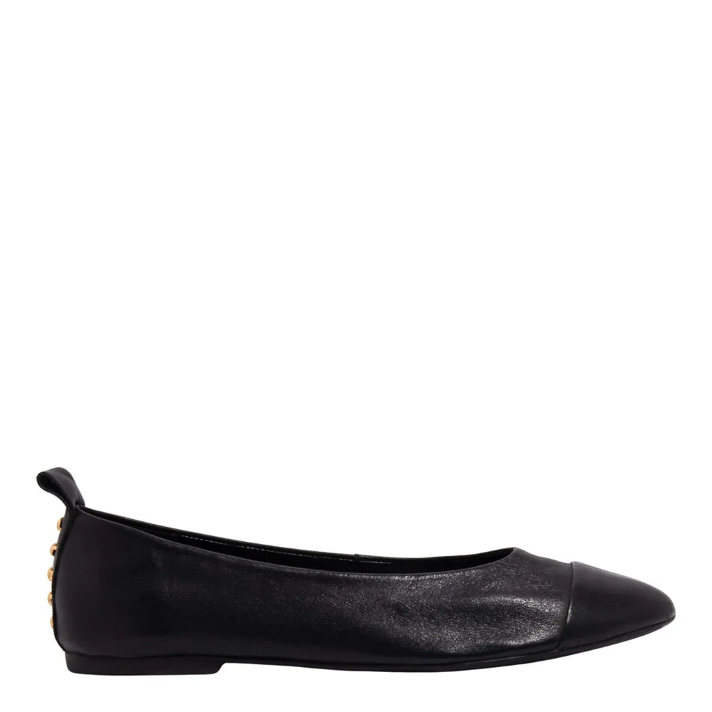 Sapatilha Couro Nobre Soft Preto Bico Redondo - vista 1 de 4