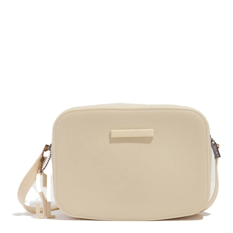Bolsa Borracha Alça Transversal Off White - vista 1 de 2