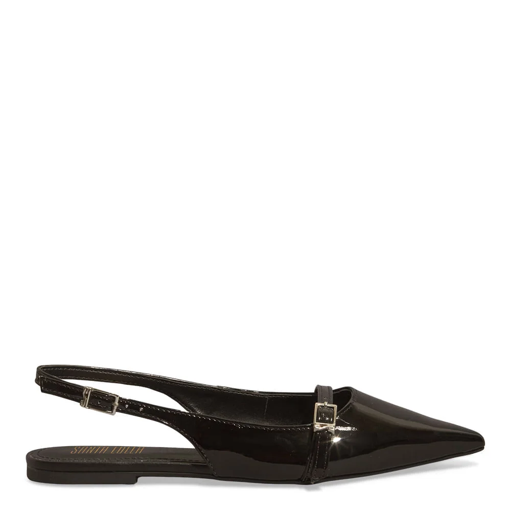 Sapatilha Slingback Bico Fino Preta - vista 1 de 5