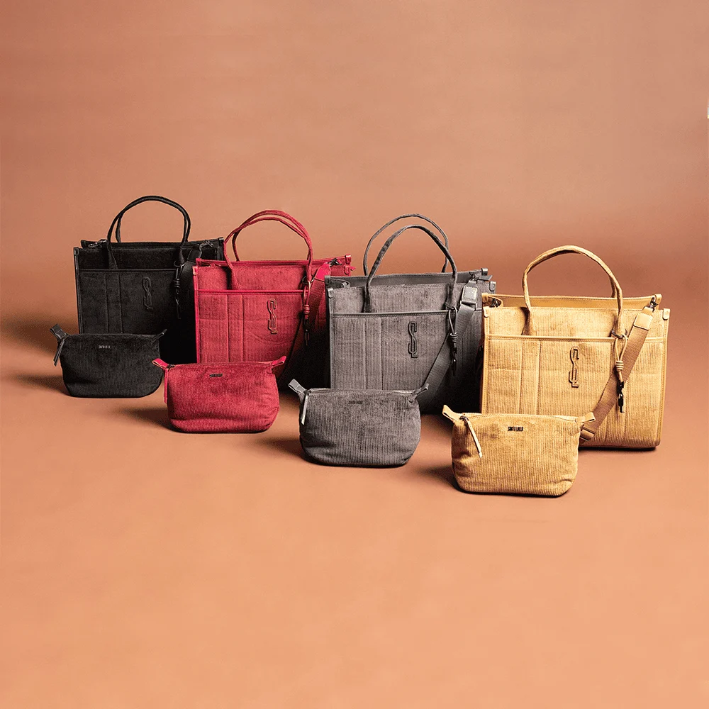 Bolsa Veludo Vermelho Ruby Alça Dupla - vista 9 de 9