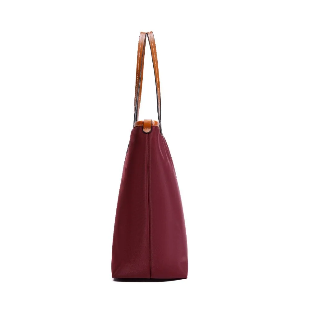 Bolsa Shopper Universitária Nylon Vermelho Ruby - vista 4 de 6