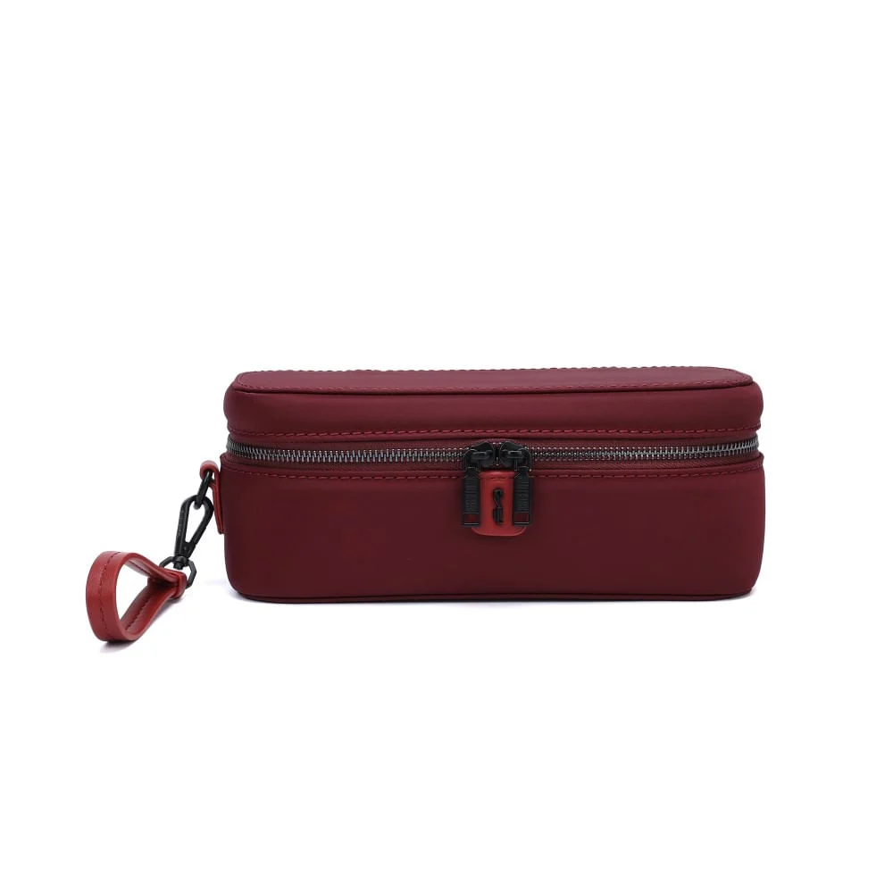 Necessaire Nylon Vermelho Ruby Alça De Mão - vista 1 de 5